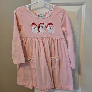 Girls size 3T pink Santa dress by Jellybean